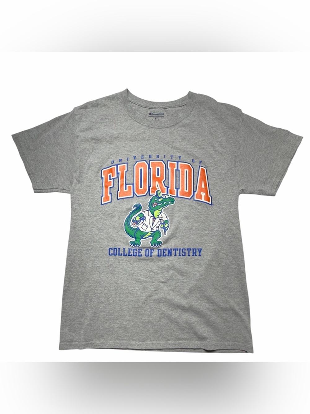 Champion Gray University of Florida Gators College of Dentistry Medium T-Shirt